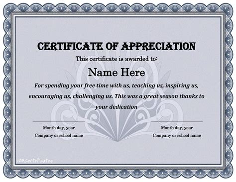 21+ Certificate of Appreciation Templates (Free) .